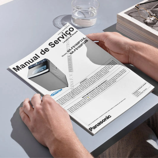 Manual Técnico de Serviços Lavadora Panasonic NA-FS160P3XA e NA-FS160P3XB - Baixar PDF