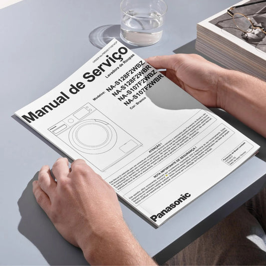 Manual de servicio de la lavadora Panasonic NA-S128F2W, NA-S107F2W - Descargar PDF