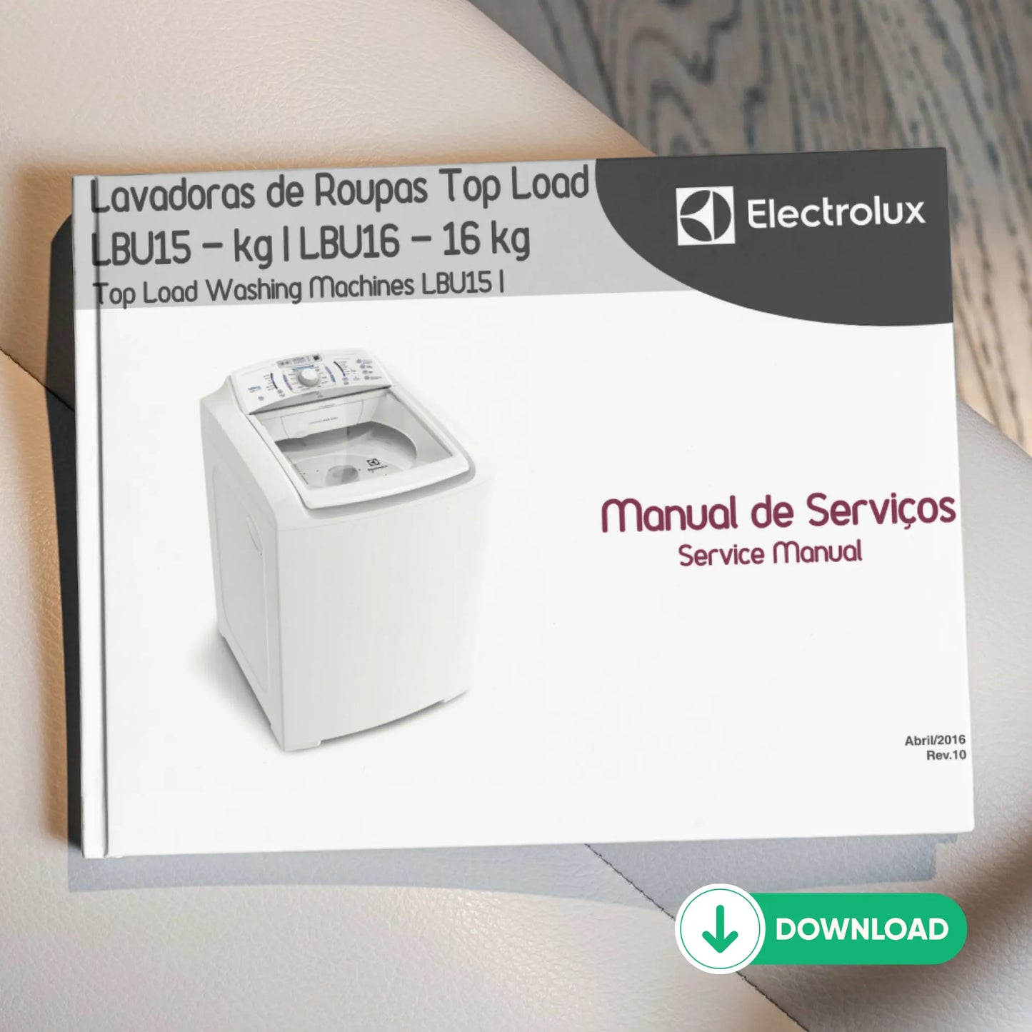 Manual Técnico de Serviços Lavadoras Electrolux LBU15 e LBU16 - Baixar PDF