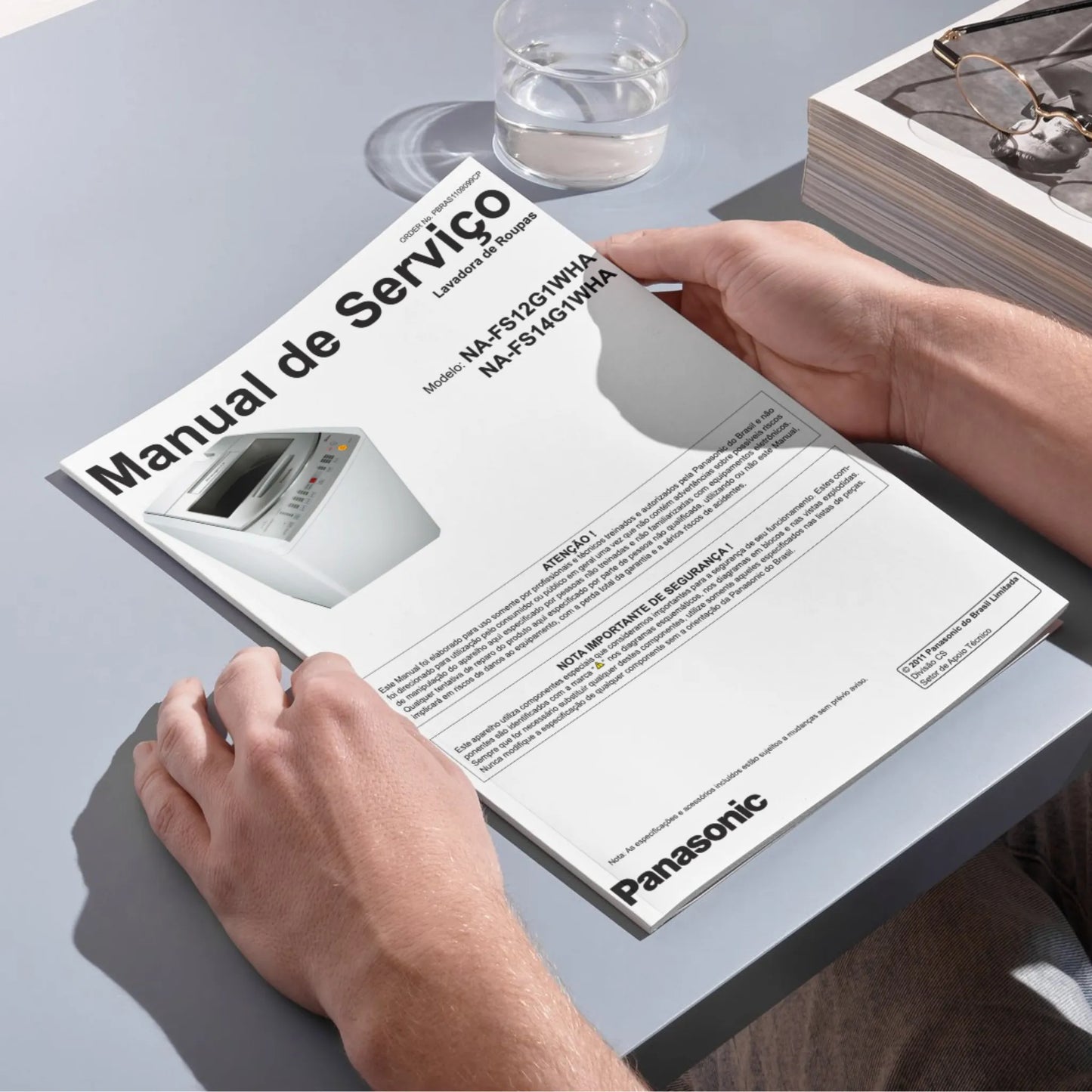 Manual Técnico de Serviços Lavadoras Panasonic NA-FS12G1WHA e NA-FS14G1WHA - Baixar PDF