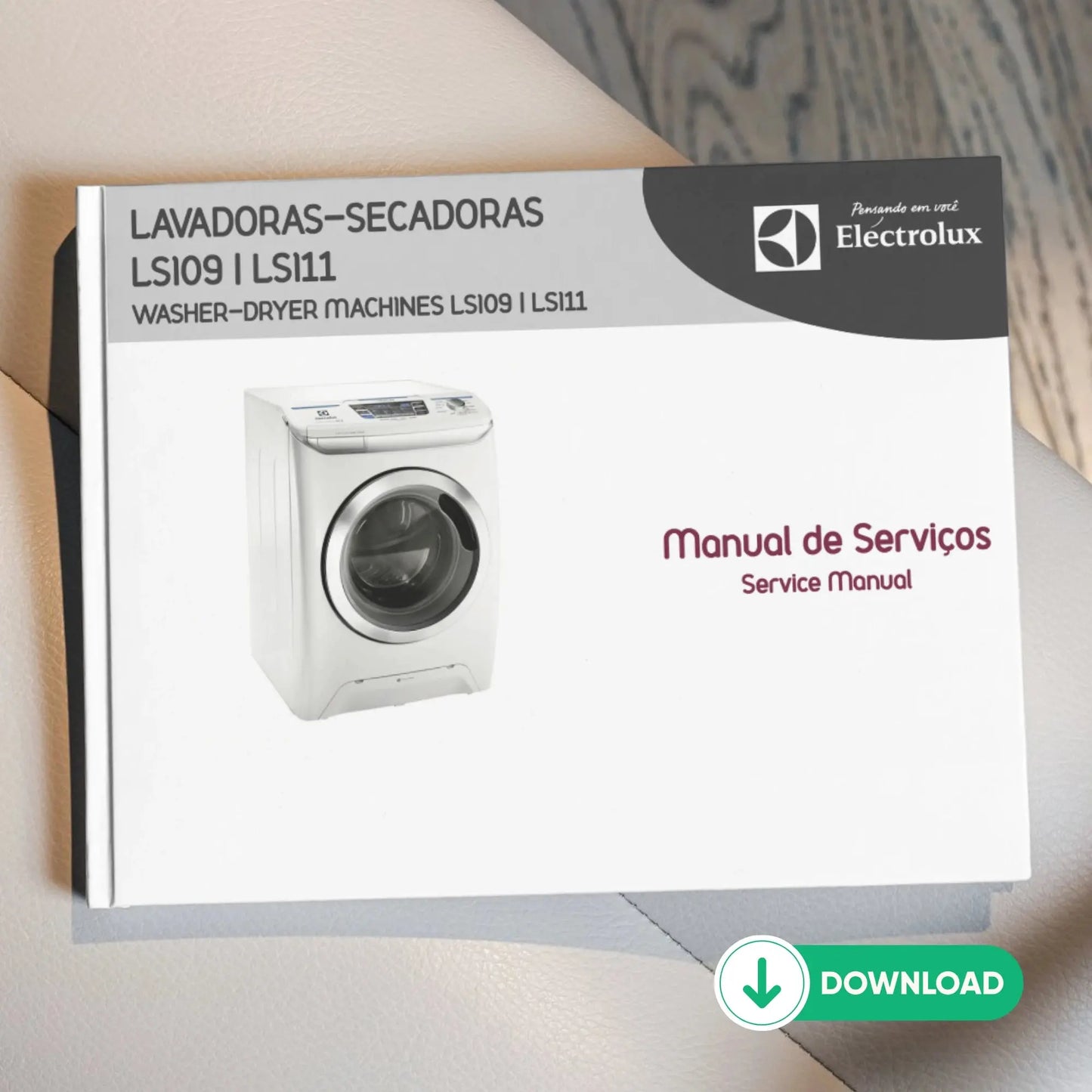 Manual Técnico de Serviços Lava e Seca Electrolux LSI09 e LSI11 Baixar PDF Electrolux