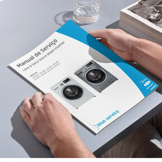 Manual técnico de servicio de la lavadora y secadora Midea LSD Storm Wash - Descargar PDF