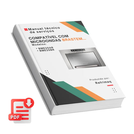Manual técnico de servicio de microondas Brastemp BME25AR, BME25BR - Descargar PDF