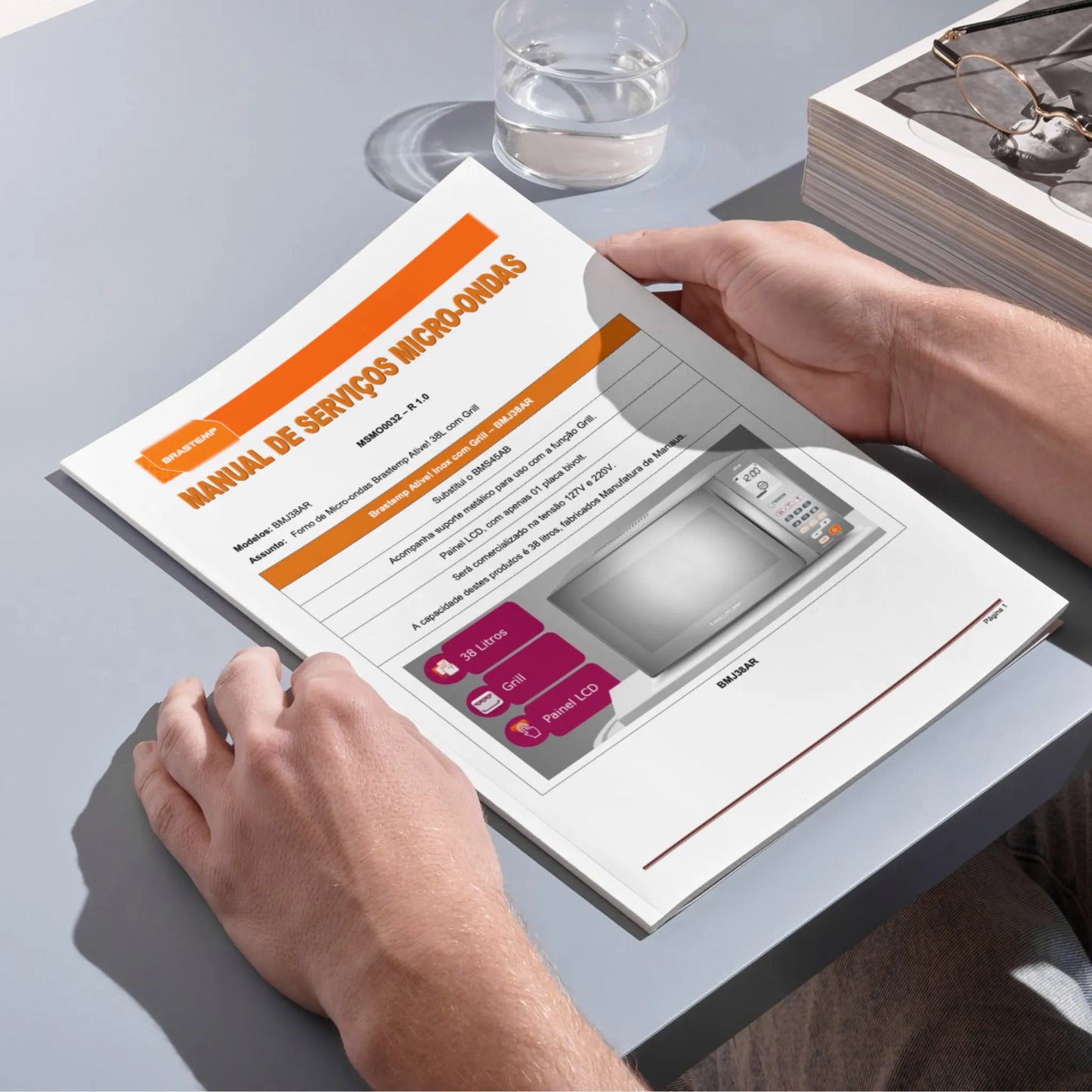 Manual Técnico de Serviços Micro-ondas Brastemp BMJ38AR - Baixar PDF