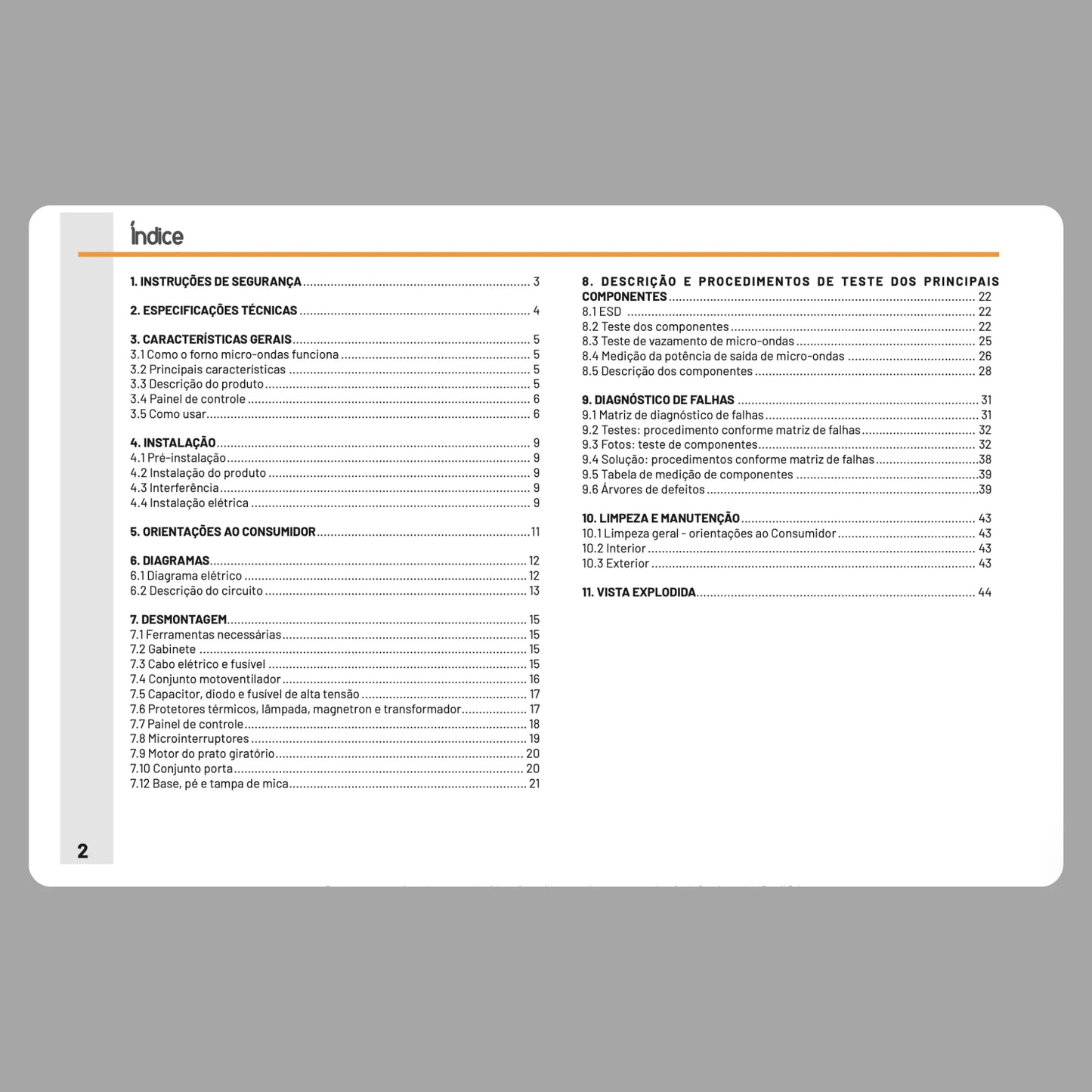 Manual Técnico de Serviços Micro-ondas Continental MC34B/MC34S - Baixar PDF
