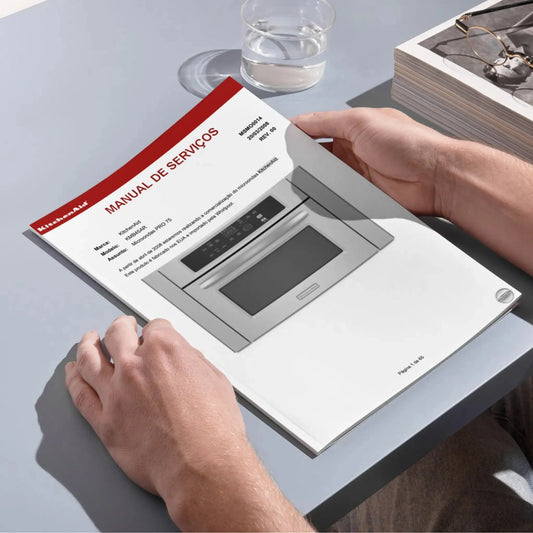 Manual de servicio del microondas KitchenAid KMB45AR - Descargar PDF