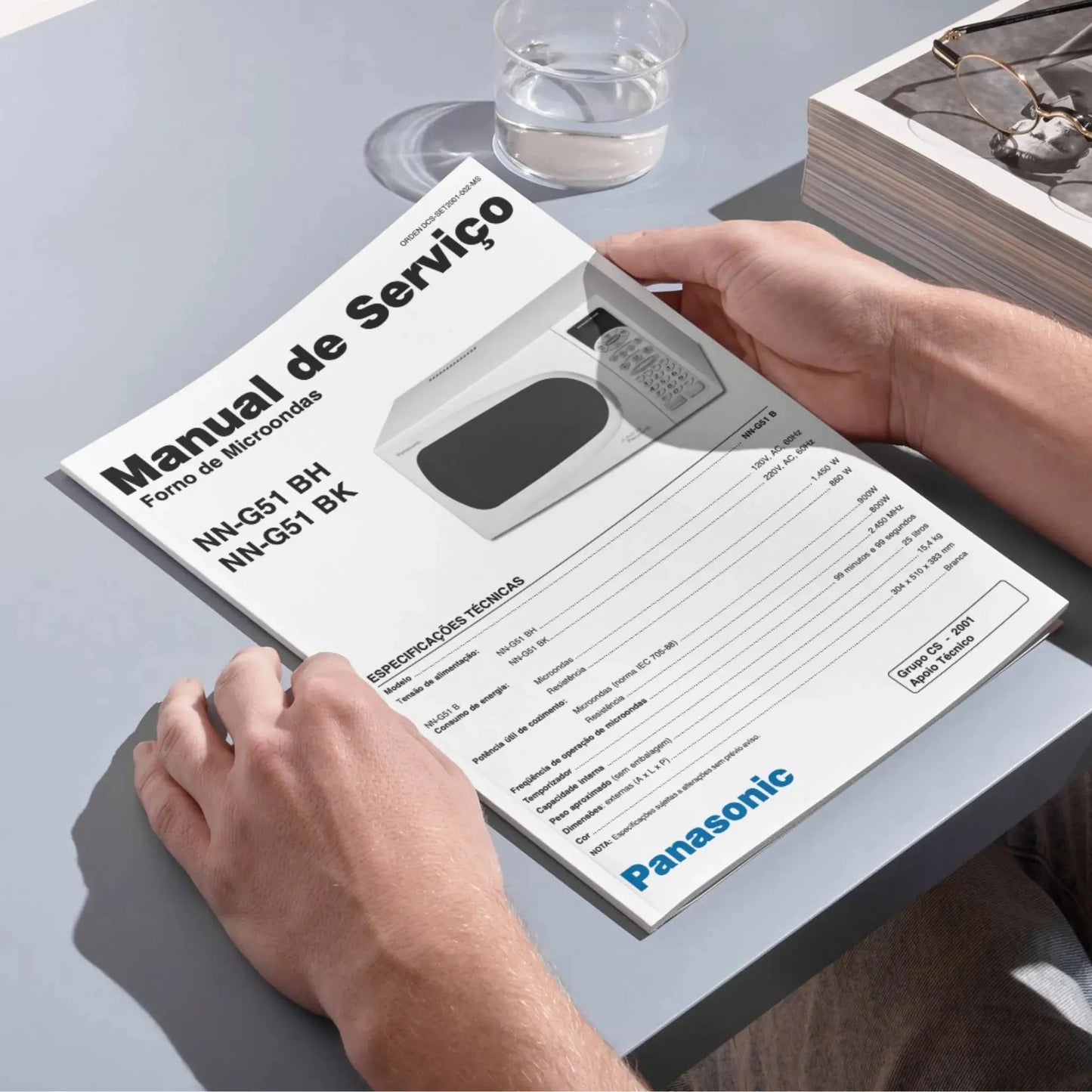 Manual Técnico de Serviços Micro-ondas Panasonic NN-G51BH, NN-G51BK - Baixar PDF Panasonic