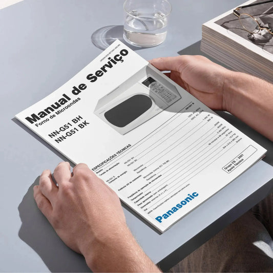 Manual de servicio del horno microondas Panasonic NN-G51BH, NN-G51BK - Descargar PDF
