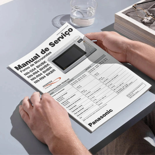 Manual de servicio del horno microondas Panasonic NN-G54B, NN-R94B, NN-R94BHBR, NN-R94BKBR - Descargar PDF
