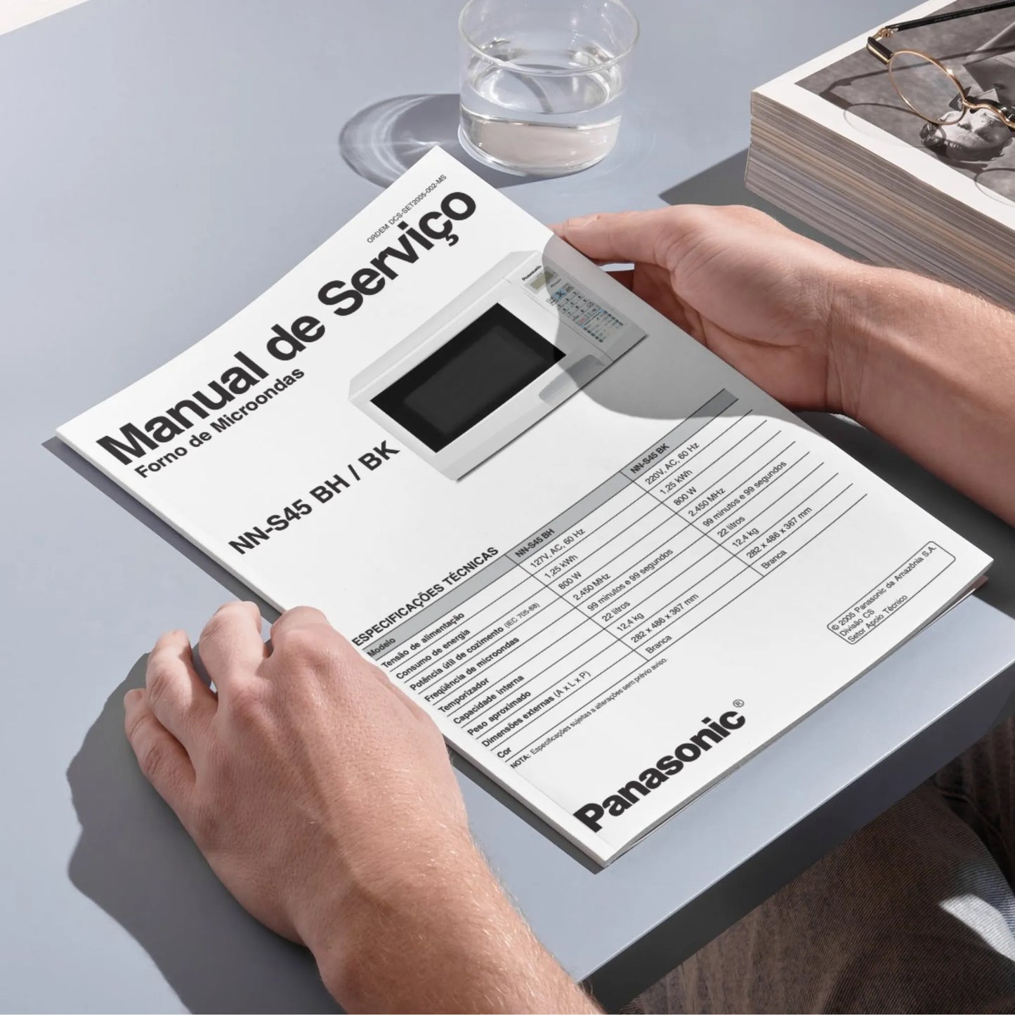 Manual Técnico de Serviços Micro-ondas Panasonic NN-S45BH e NN-S45BK - Baixar PDF