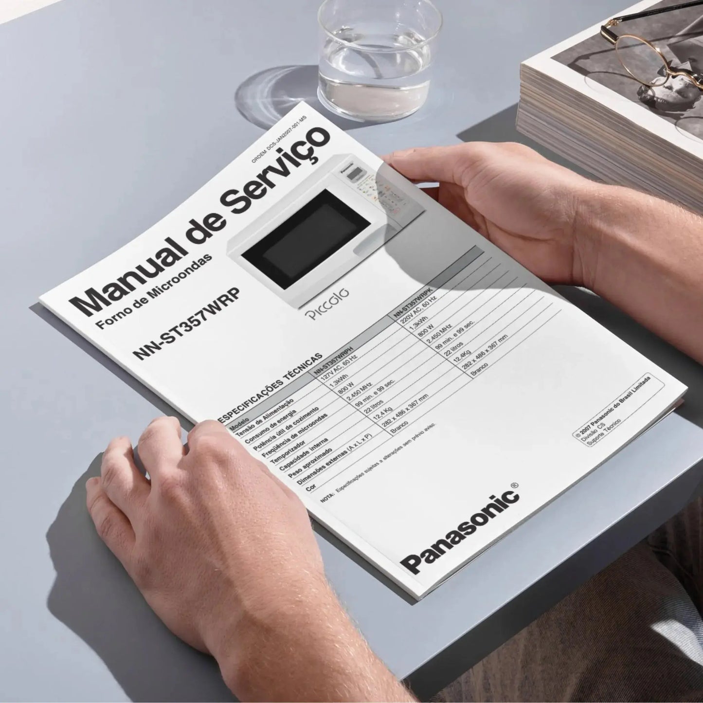 Manual Técnico de Serviços Micro-ondas Panasonic NN-ST357WRPH/K - Baixar PDF Panasonic