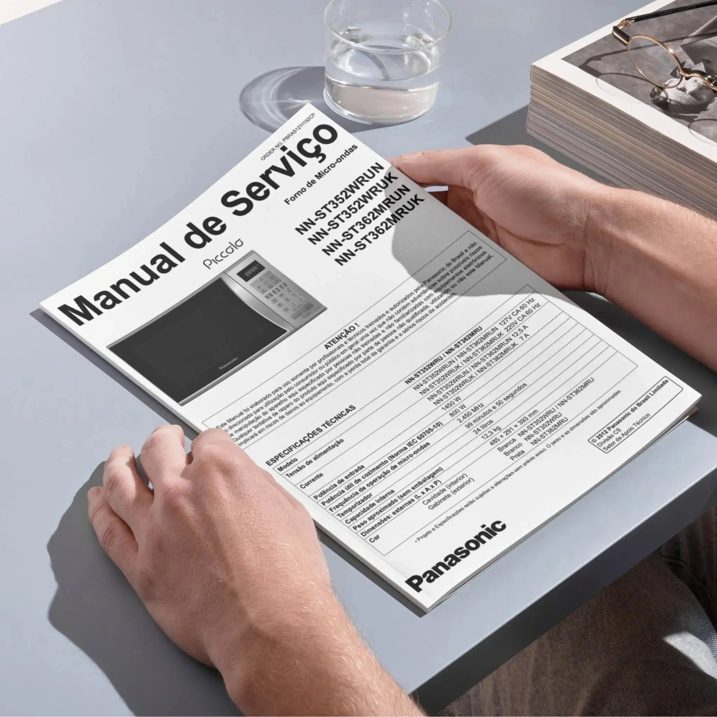 Manual Técnico de Serviços Micro-ondas Panasonic ST352W, ST362 - Baixar PDF Panasonic