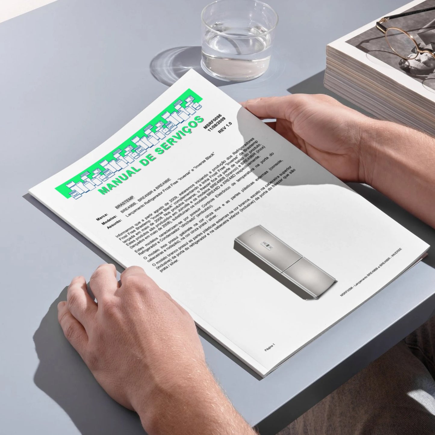 Manual Técnico de Serviços Refrigerador Brastemp BRE49BB/BRE49BR/BRE49BE - Baixar PDF