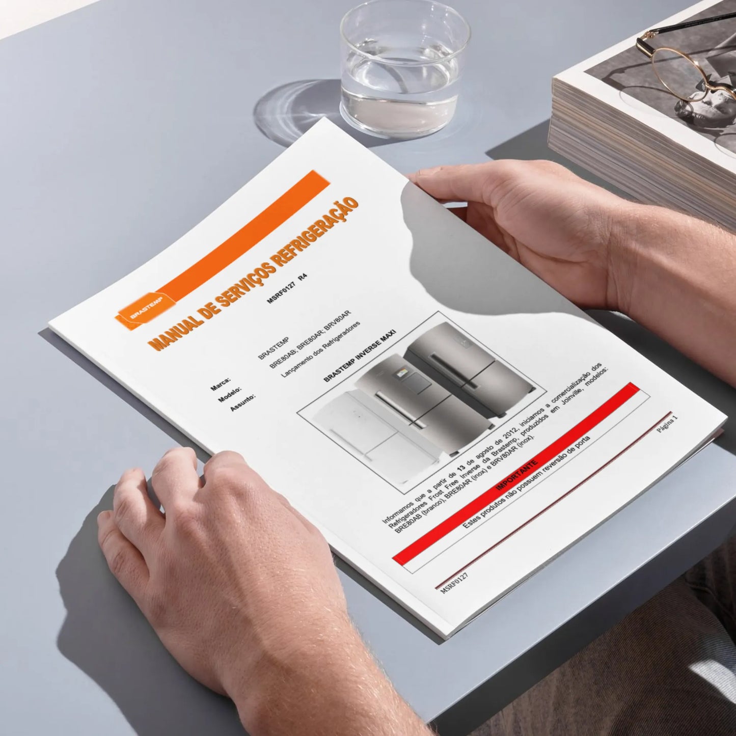 Manual Técnico de Serviços Refrigerador Brastemp BRE80AB/AR, BRV80AR - Baixar PDF