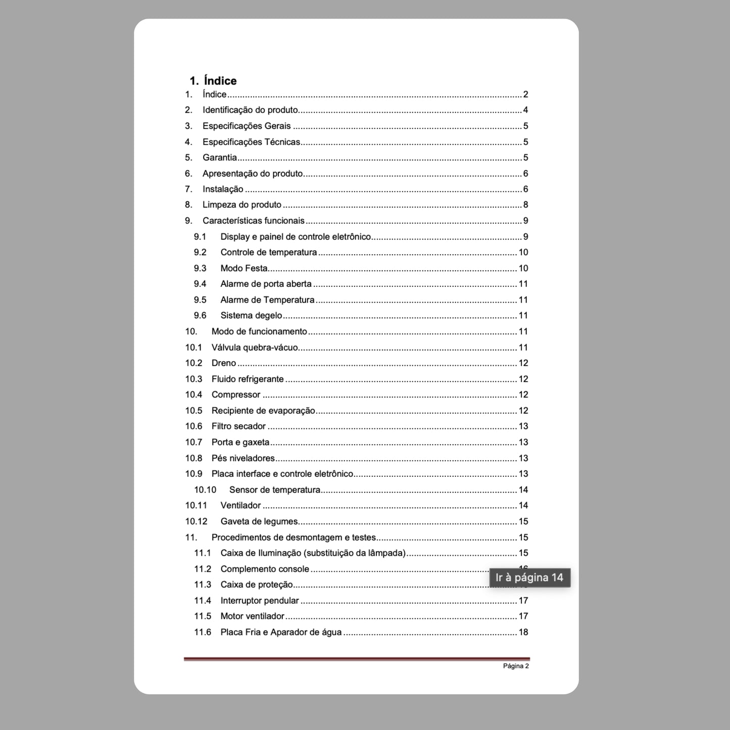 Manual Técnico de Serviços Refrigerador Brastemp BRF36GB / BRF36GR - Baixar PDF
