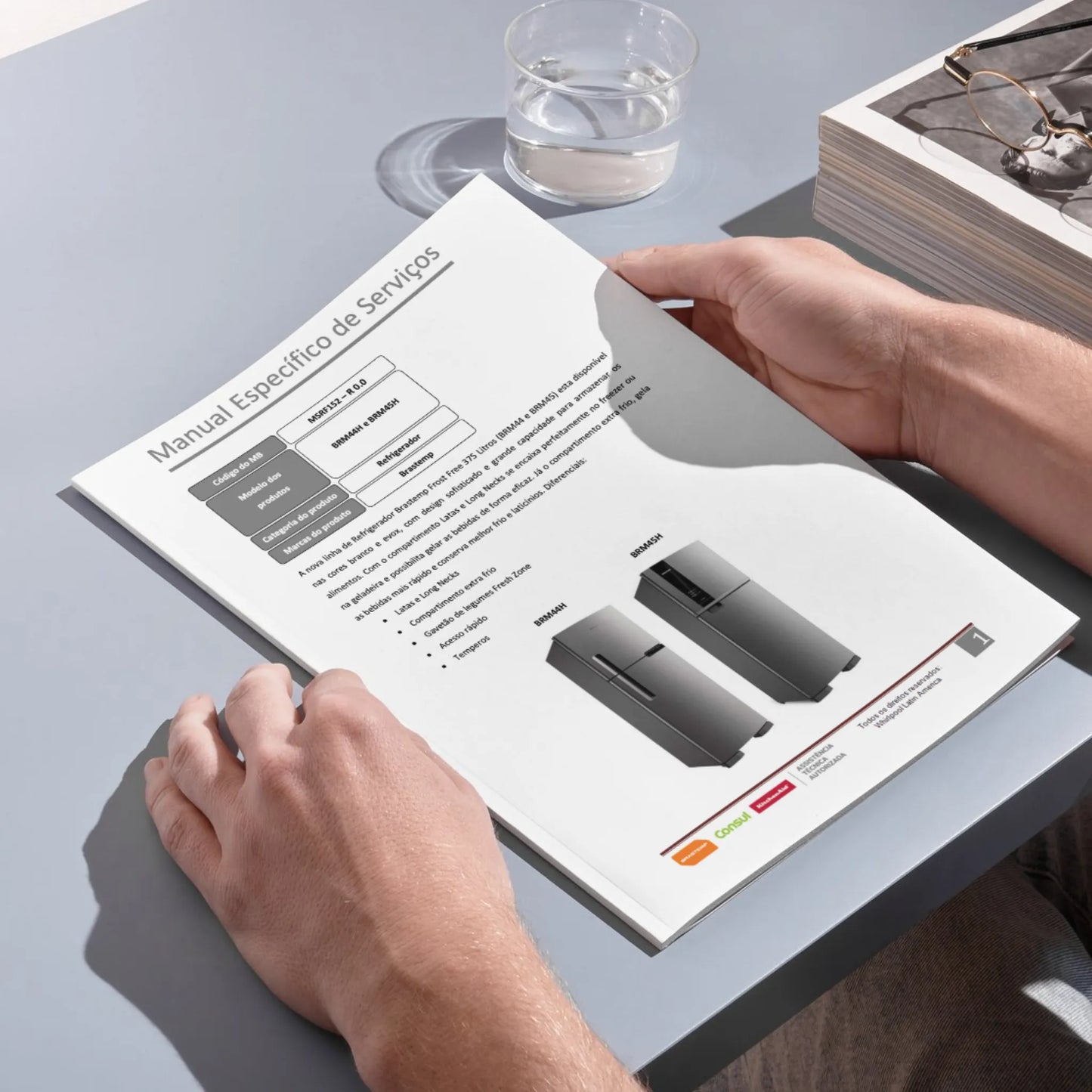Manual Técnico de Serviços Refrigerador Brastemp BRM44H, BRM45H - Baixar PDF