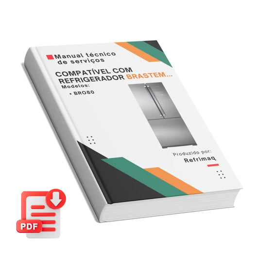 Manual técnico de servicio del refrigerador Brastemp Inverse BRO80 - Descargar PDF