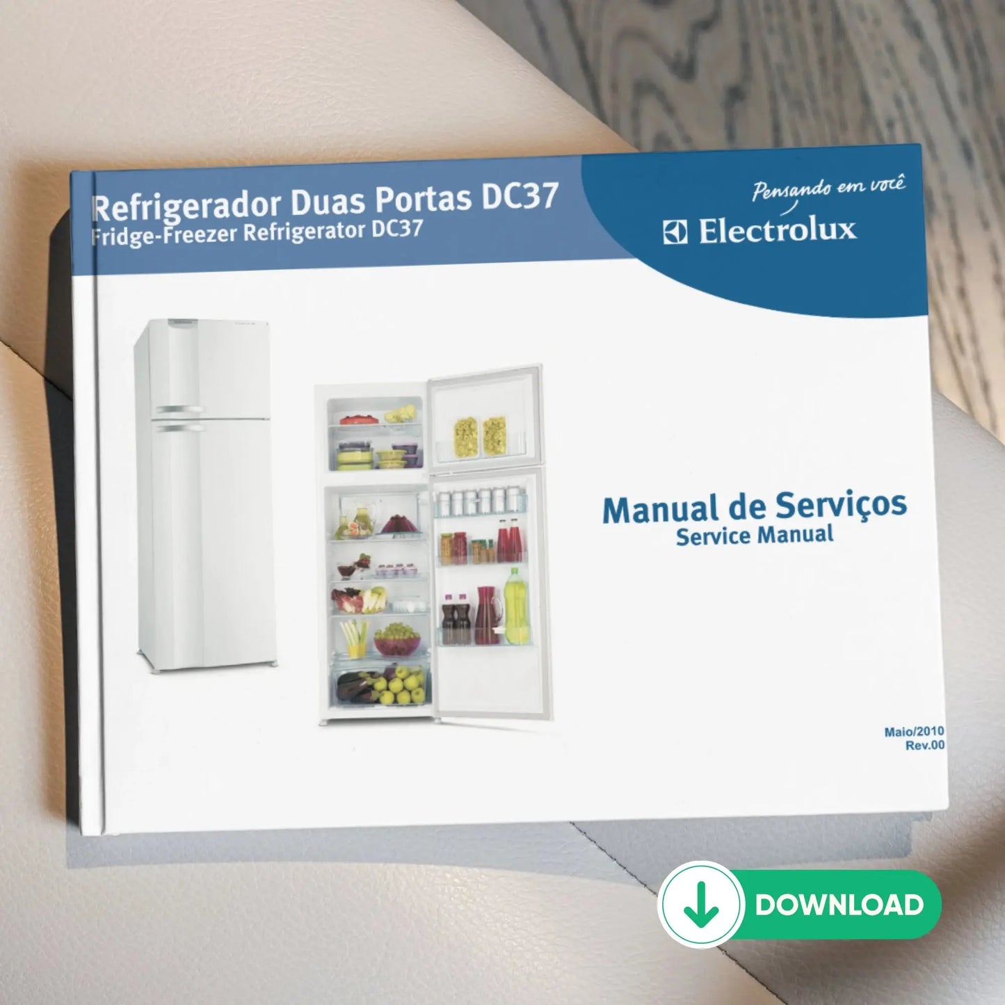 Manual Técnico de Serviços Refrigerador Electrolux DC37 - Baixar PDF Electrolux
