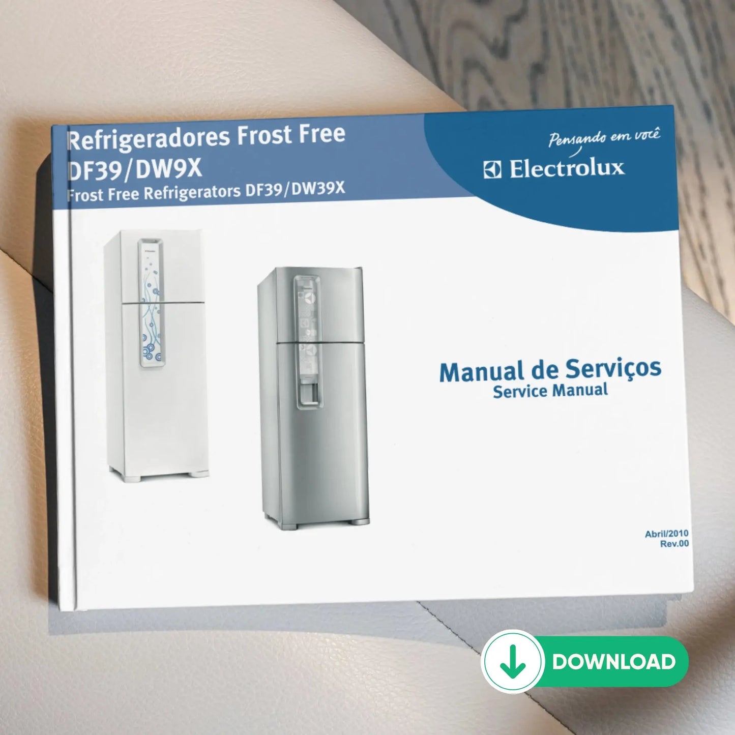 Manual Técnico de Serviços Refrigerador Electrolux DF39, DW39X - Baixar PDF Brastemp