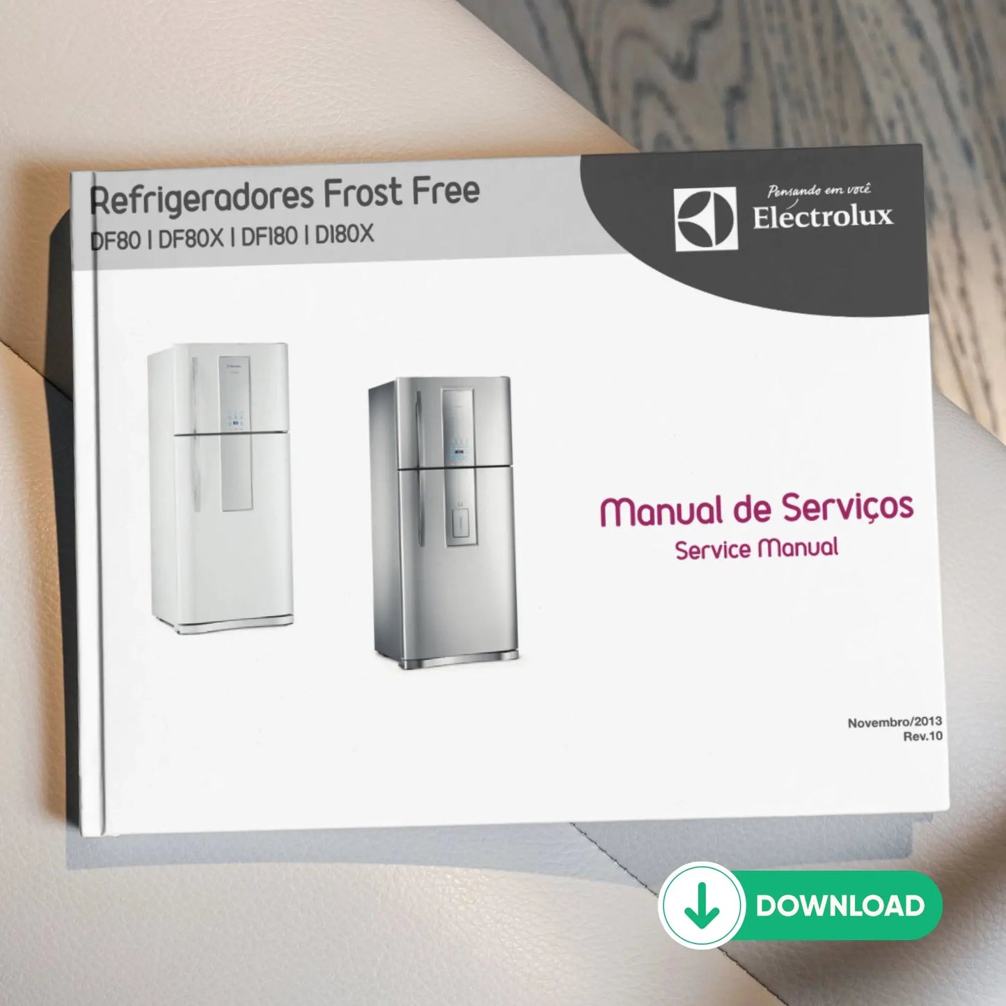 Manual Técnico de Serviços Refrigerador Electrolux DF80/DF80X/DFI80/DI80X - Baixar PDF Electrolux