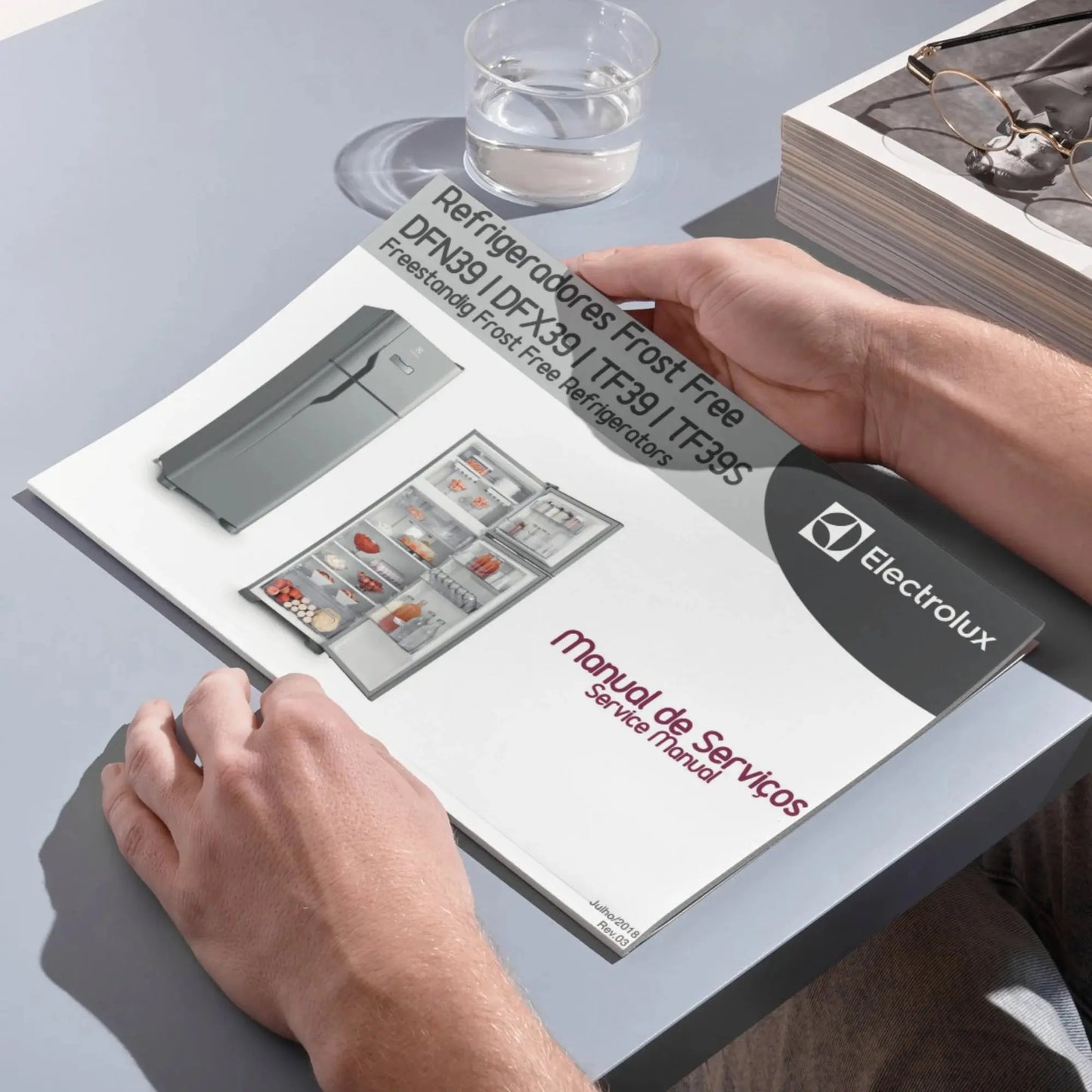 Manual Técnico de Serviços Refrigerador Electrolux DFN39, DFX39, TF39, TF39S - Baixar PDF Electrolux