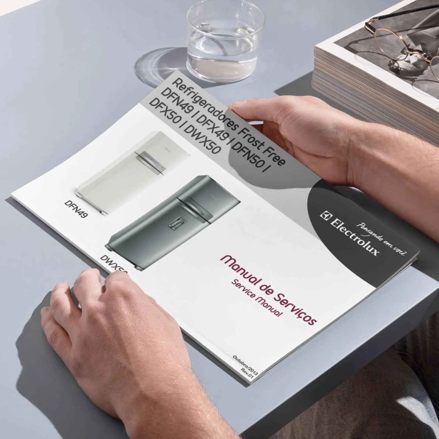 Manual Técnico de Serviços Refrigerador Electrolux DFN49, DFX49, DFN50, DFX50, DWX50 - Baixar PDF Electrolux
