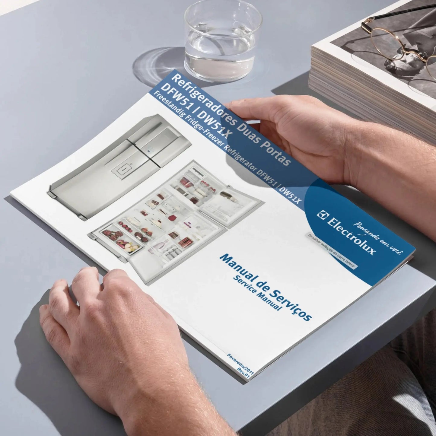 Manual Técnico de Serviços Refrigerador Electrolux DFW51, DW51X - Baixar PDF Electrolux