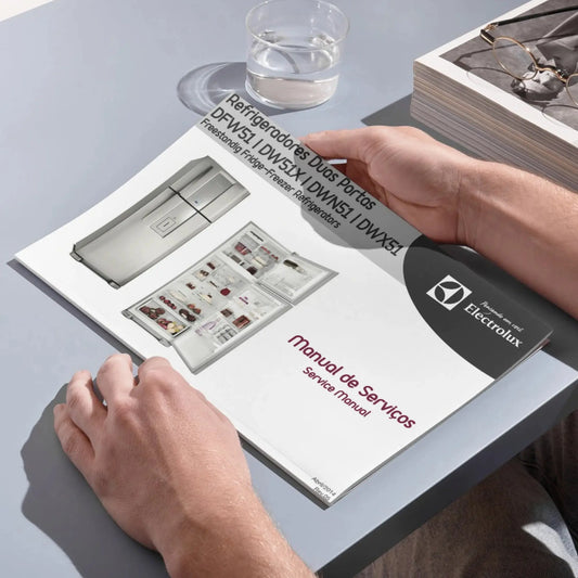 Manual Técnico de Serviços Refrigerador Electrolux DFW51, DW51X, DWN51, DWX51 - Baixar PDF