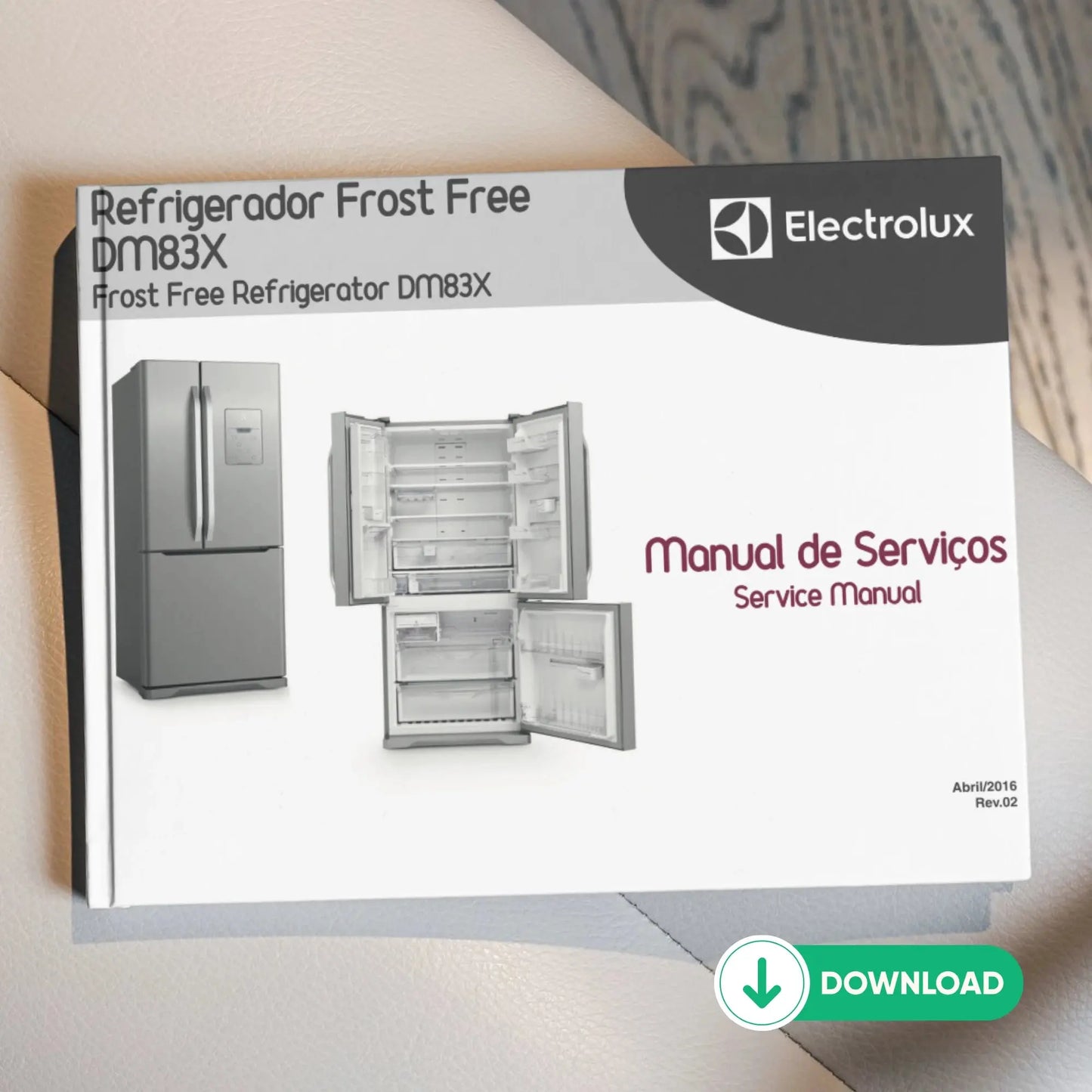 Manual Técnico de Serviços Refrigerador Electrolux DM83X - Baixar PDF Electrolux