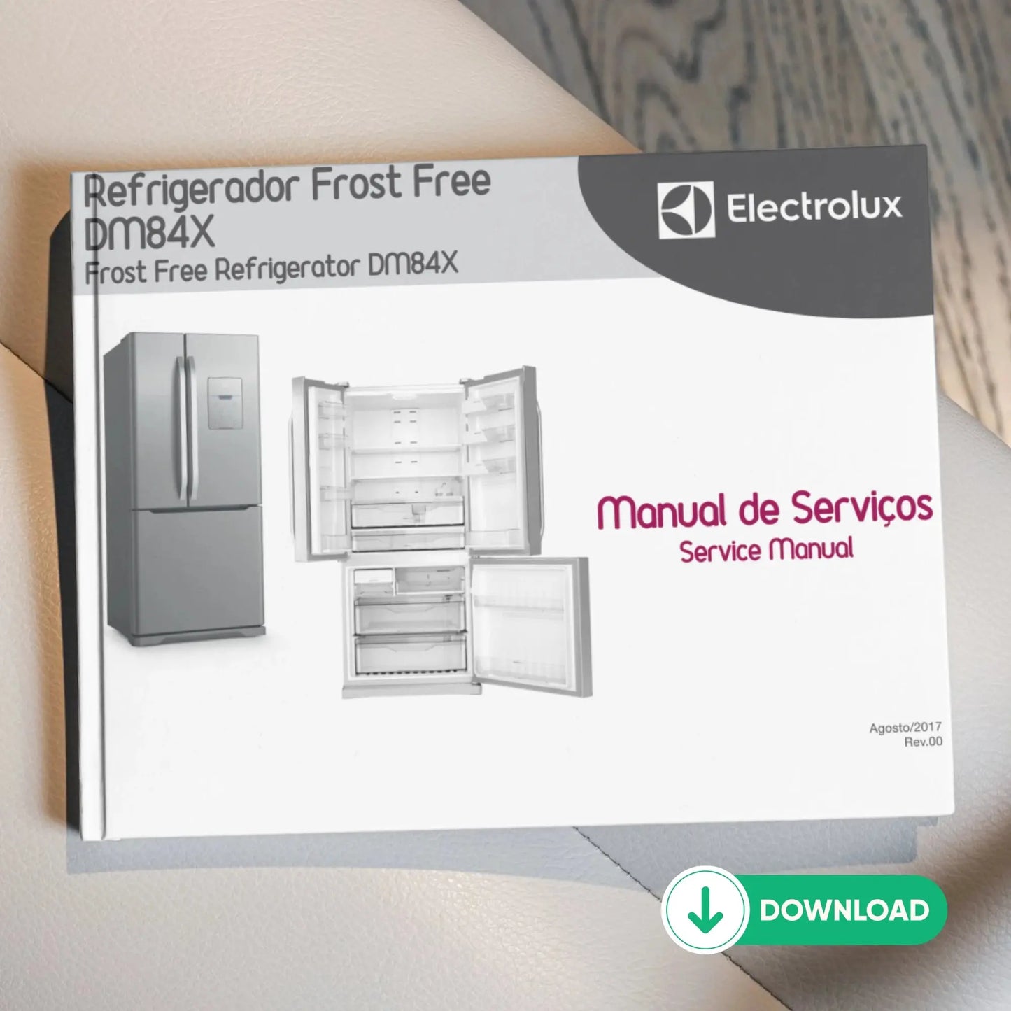 Manual Técnico de Serviços Refrigerador Electrolux DM84X - Baixar PDF Electrolux