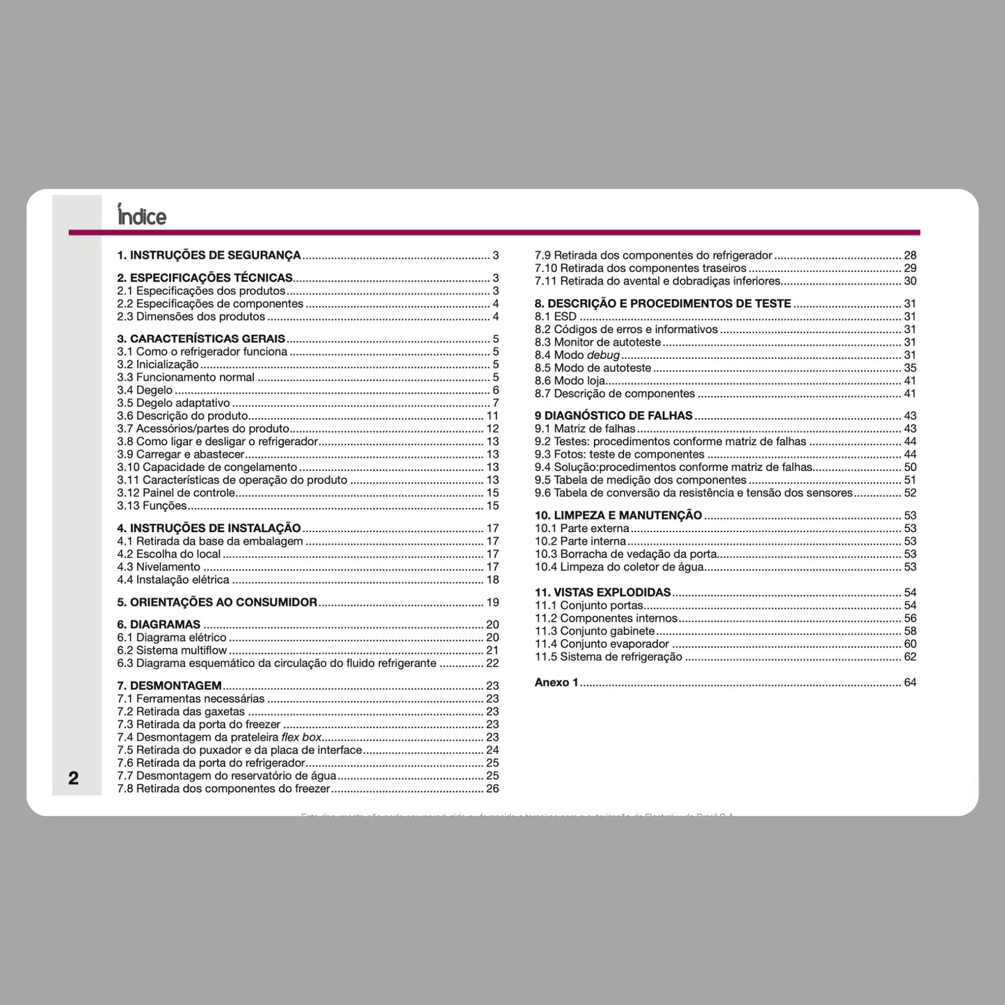 Manual Técnico de Serviços Refrigerador Electrolux IF51 - Baixar PDF Electrolux