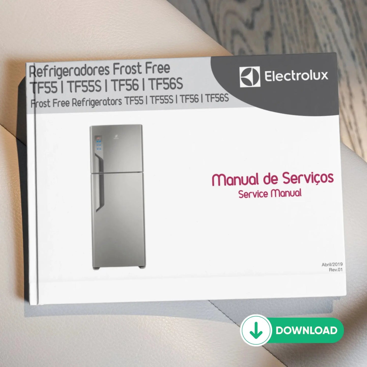 Manual Técnico de Serviços Refrigerador Electrolux TF56, TF56S, TF55, TF55S - Baixar PDF Electrolux
