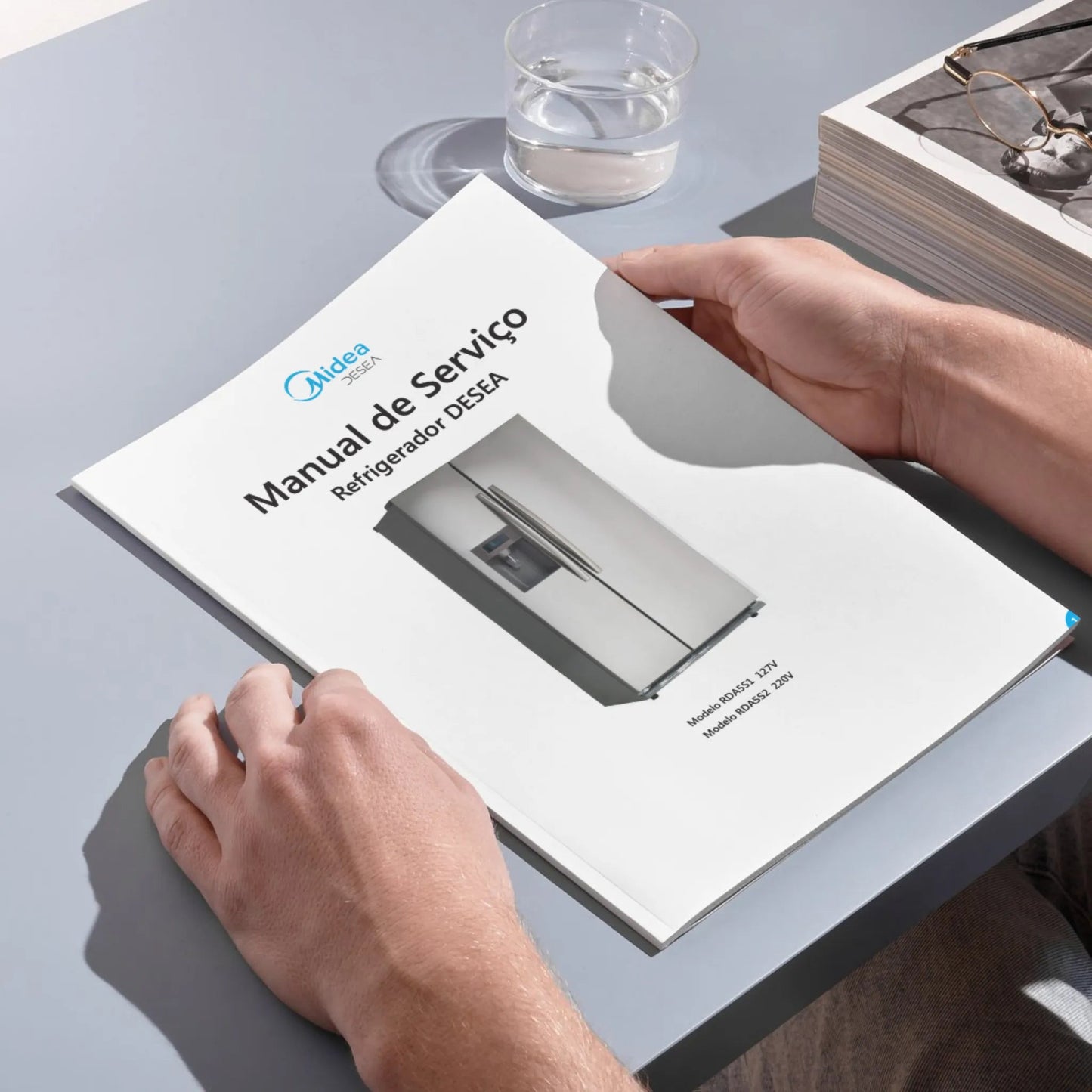 Manual Técnico de Serviços Refrigerador Midea SBS-DESEA RDA5S1/RDA5S2 - Baixar PDF Midea