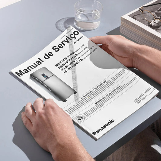 Manual Técnico de Serviços Refrigerador Panasonic NR-BT48PV1WA/WB/XA/XB - Baixar PDF