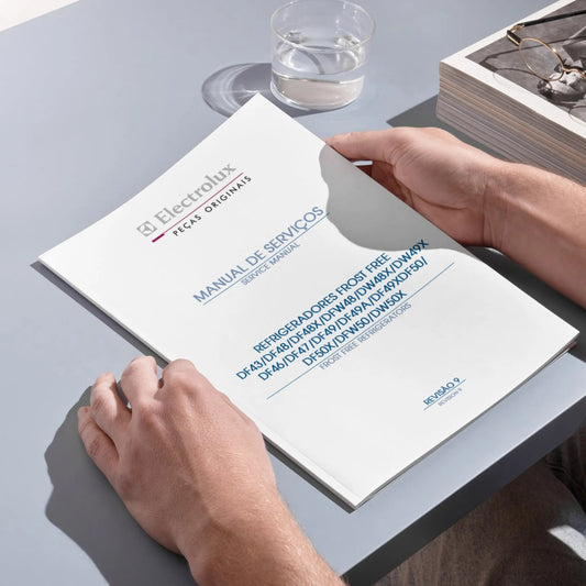 Manual Técnico de Serviços Refrigeradores Electrolux DF46/47/49/49A/49X/50/50X, DFW50, DW50X/49X - Baixar PDF