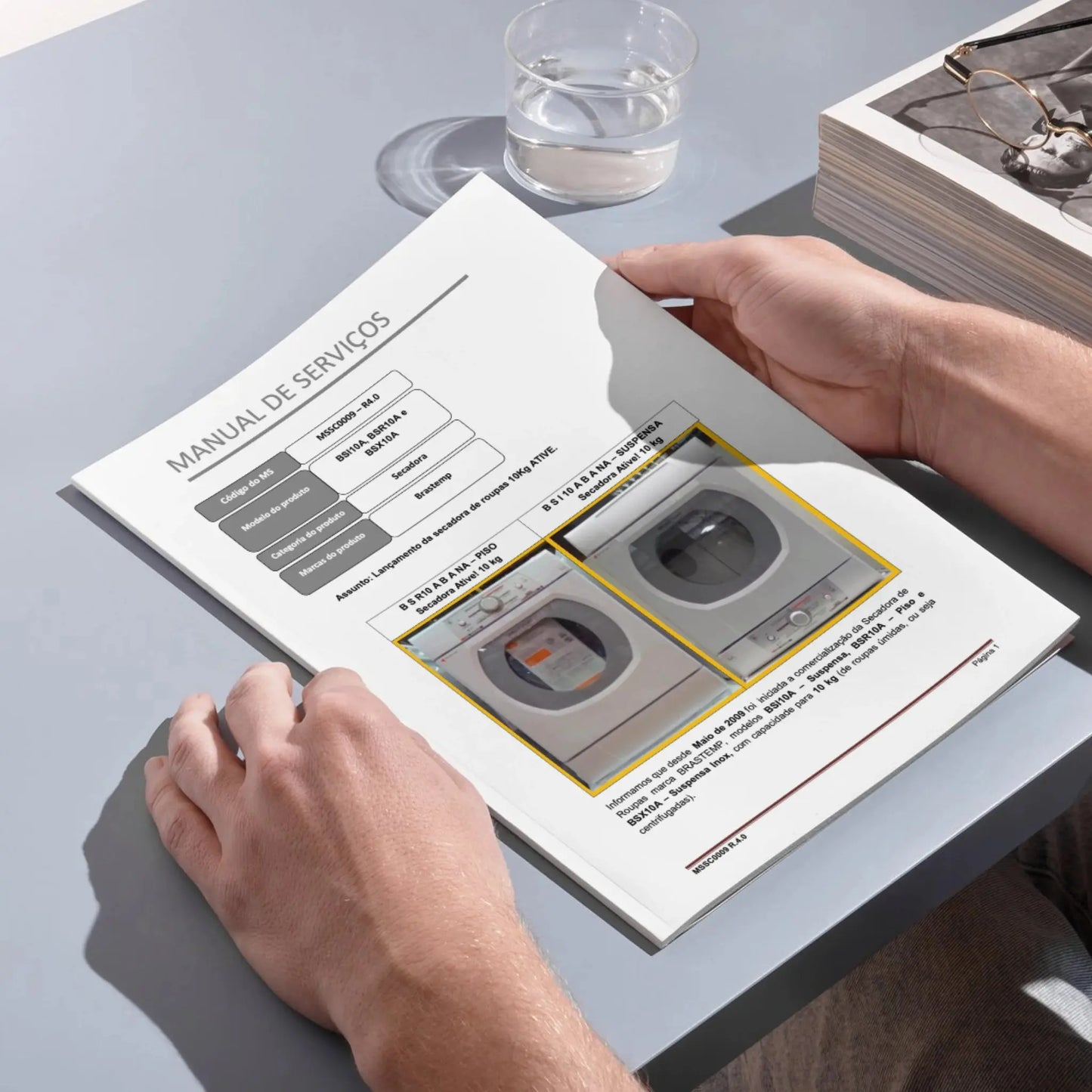 Manual Técnico de Serviços Secadora Brastemp BSR10A e BSI10A - Baixar PDF Brastemp