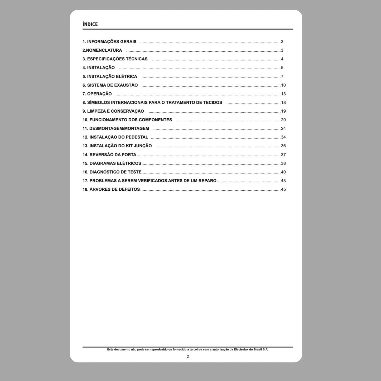 Manual Técnico de Serviços Secadoras Electrolux TRD15 e TRD17 - Baixar PDF Electrolux