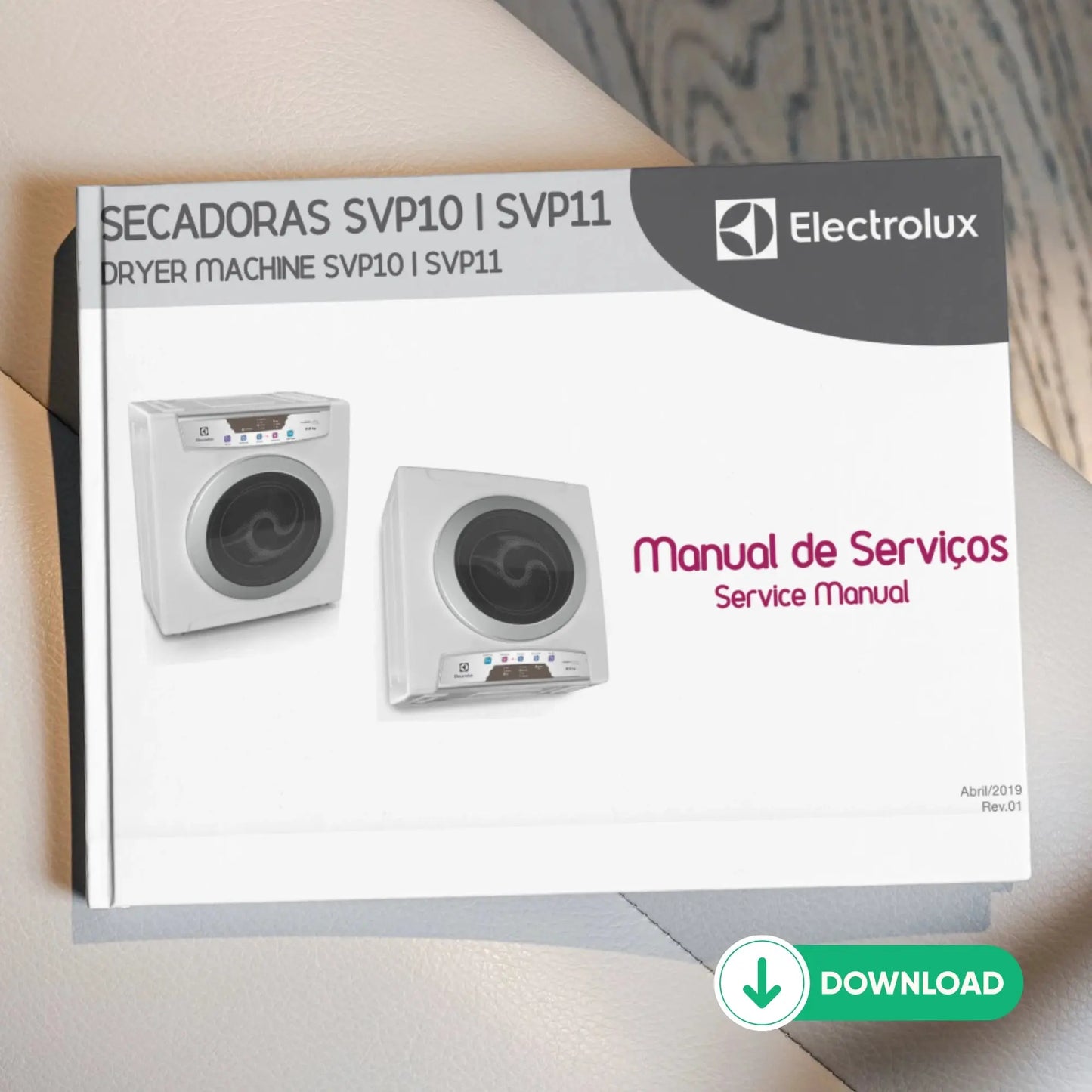 Manual Técnico de Serviços Secadora Electrolux SVP10, SVP11 - Baixar PDF
