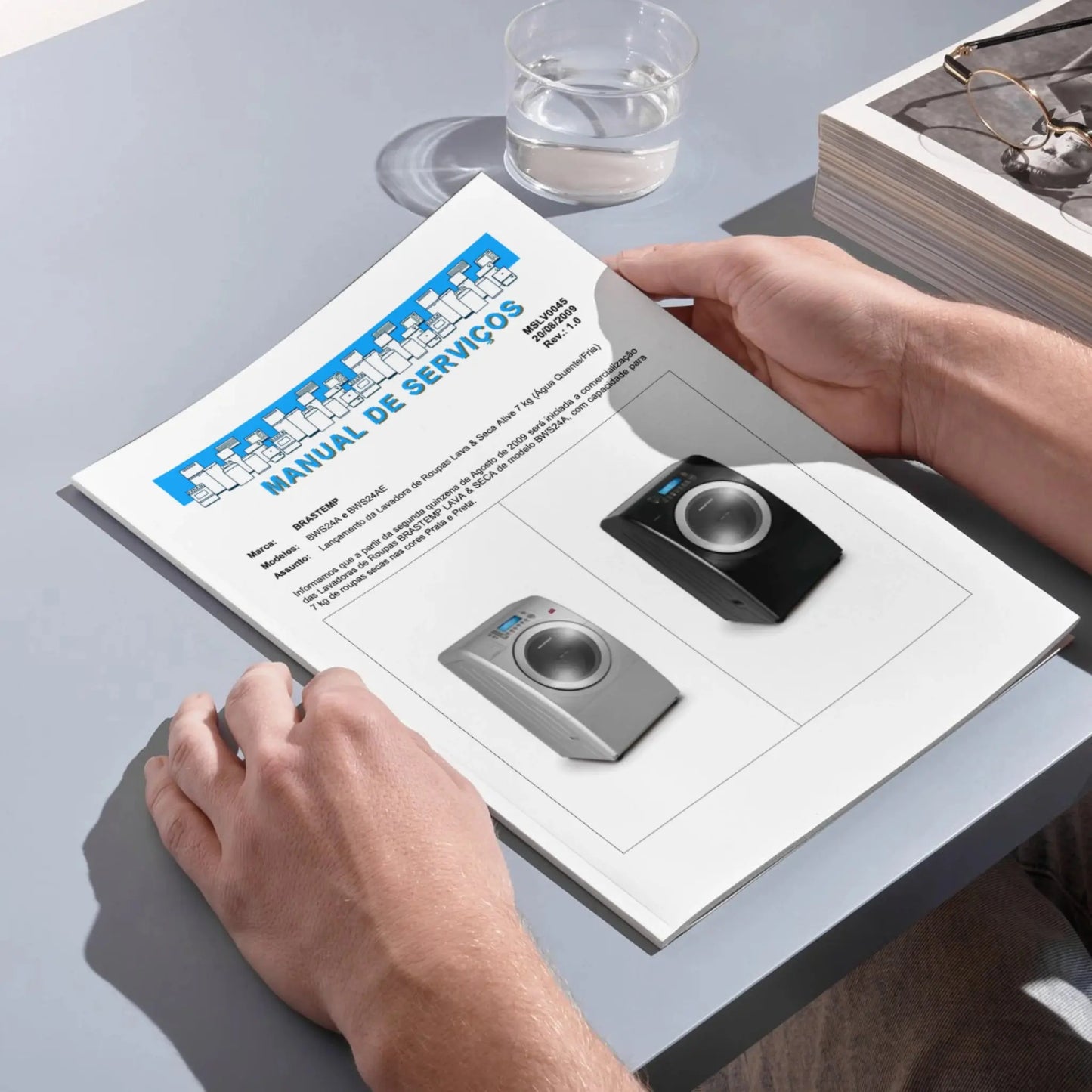 Manual Técnico de Serviços Lava e Seca Brastemp BWS24 - Baixar PDF Guia Completo para Manutenção e Reparo Brastemp