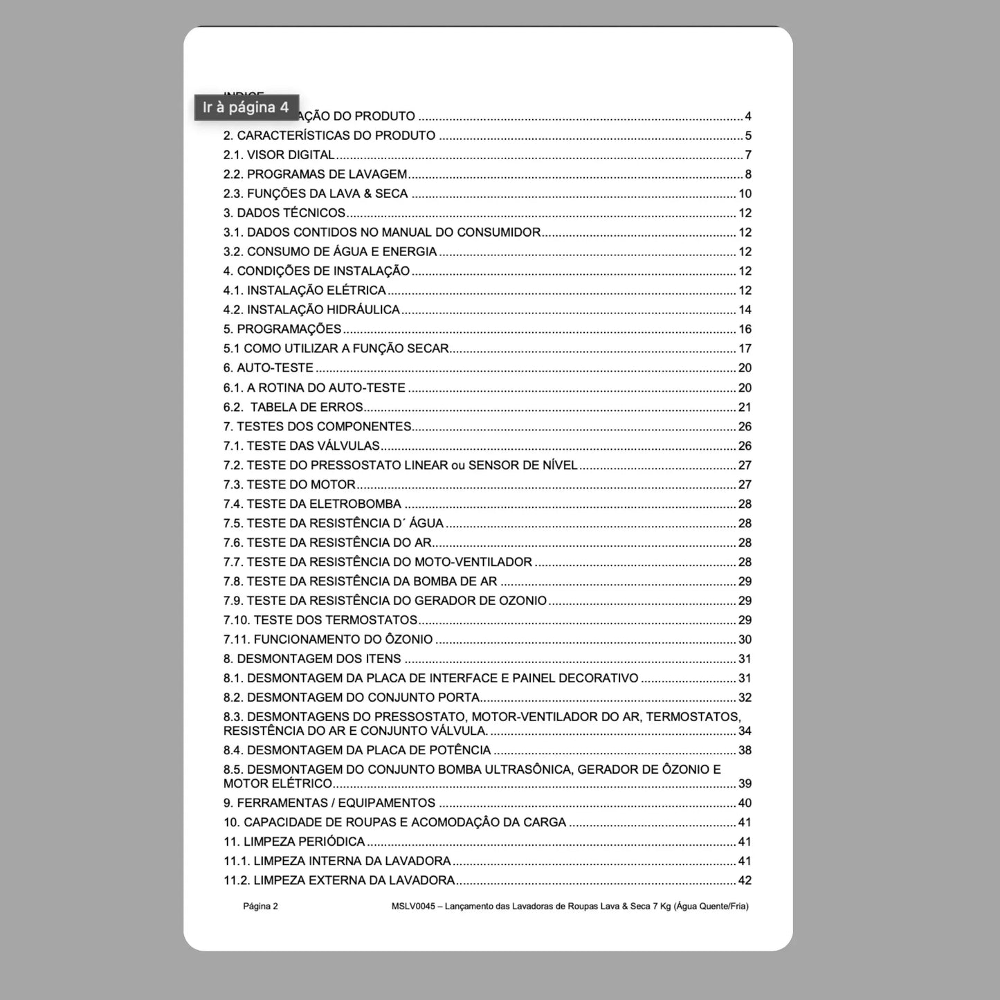 Manual Técnico de Serviços Lava e Seca Brastemp BWS24 - Baixar PDF Guia Completo para Manutenção e Reparo Brastemp