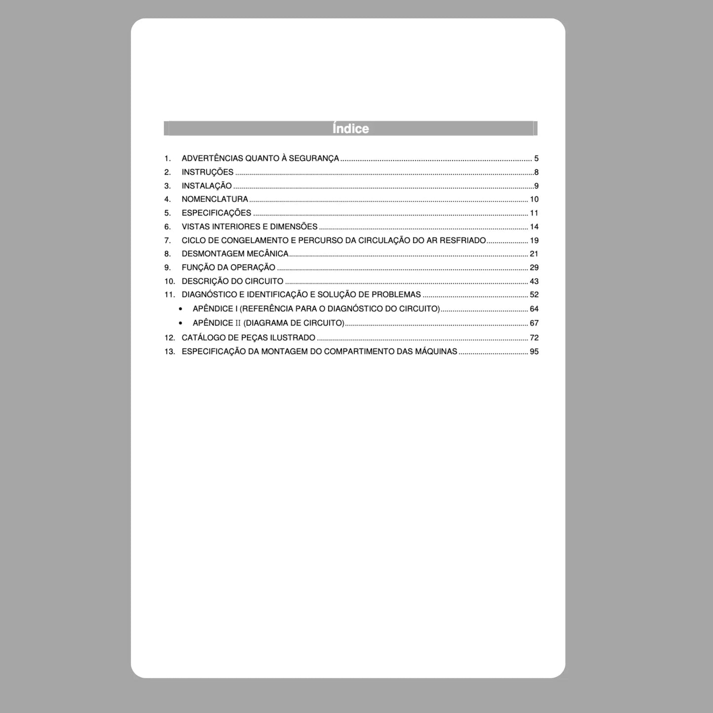 Manual Técnico de Serviços Refrigerador Samsung RS21, RS23 - Baixar PDF Samsung