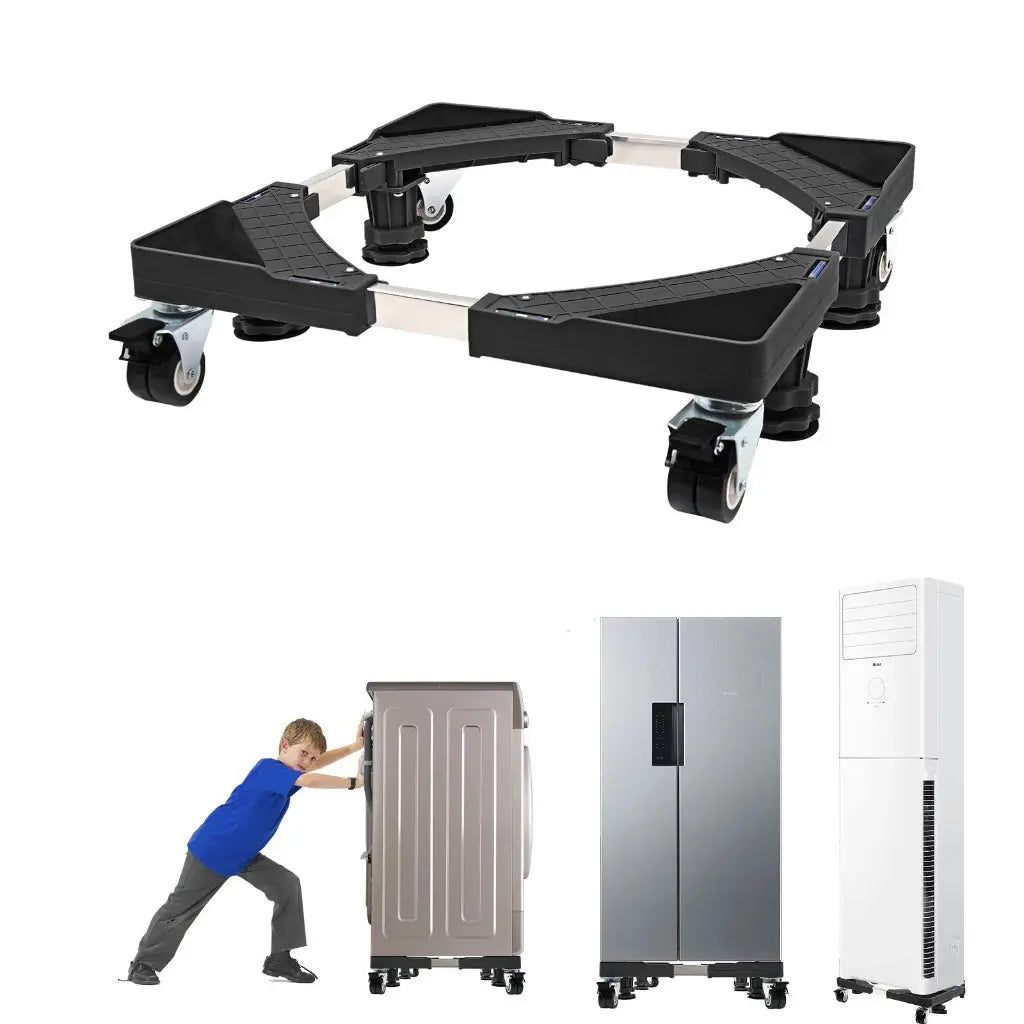 Suporte Móvel para Máquina de lavar e Refrigerador - Ajustável e Resistente shopee