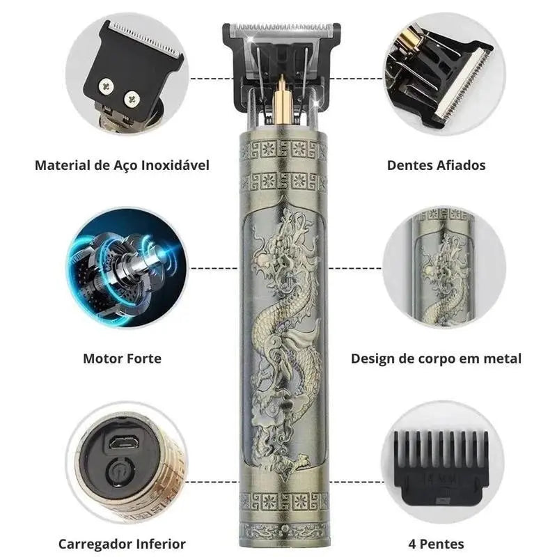 1 Máquina de Barbear e Cortar Cabelo Profissional – Sem Fio, Potente e Precisa Refrimaq Loja