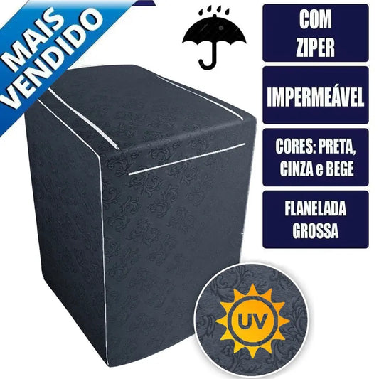 Capa Impermeável para Máquina de Lavar - Modelos Electrolux, Brastemp, Consul, Colormaq - Proteção e Estilo