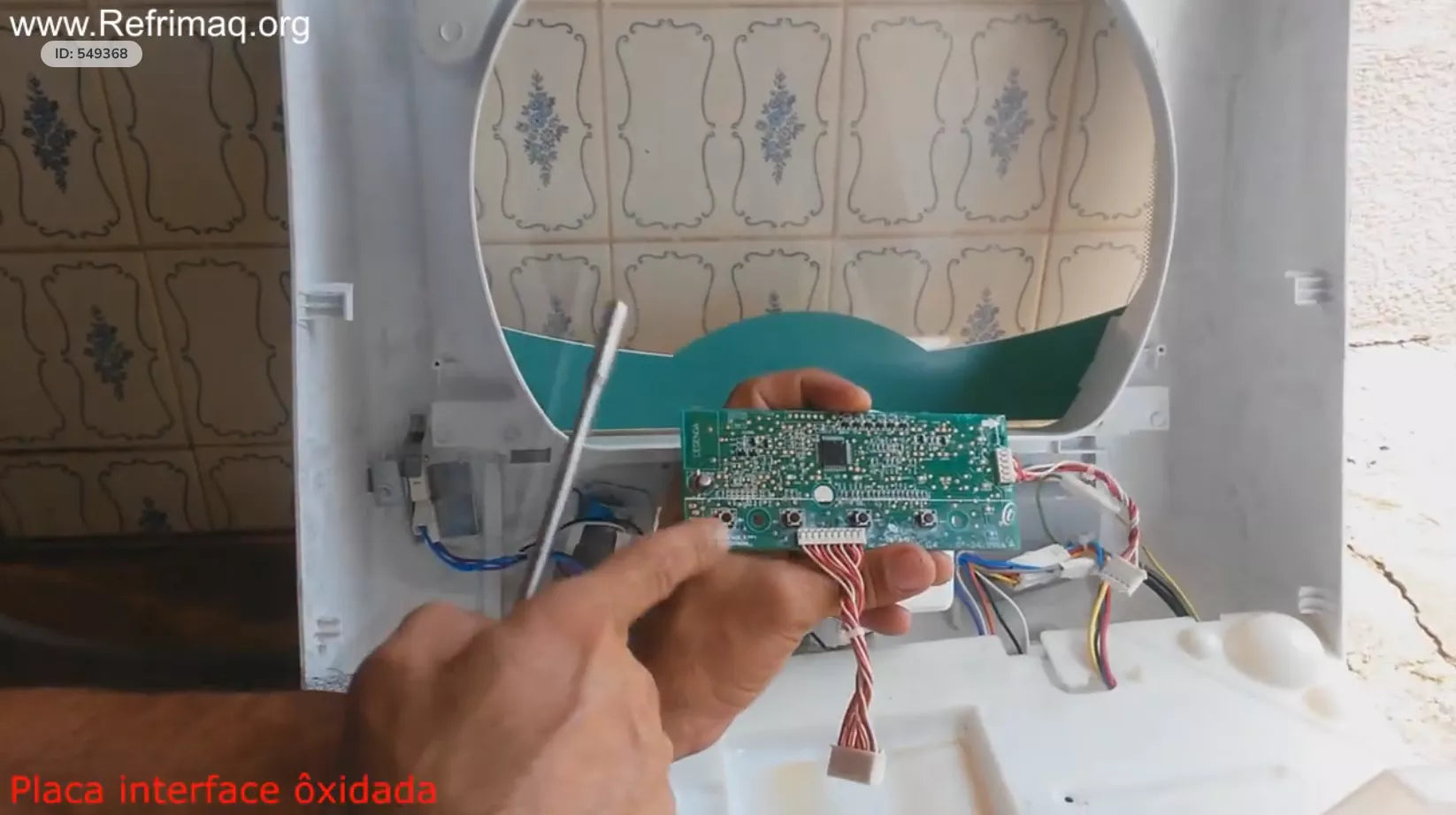 aula sobre as placas de máquina de lavar Consul