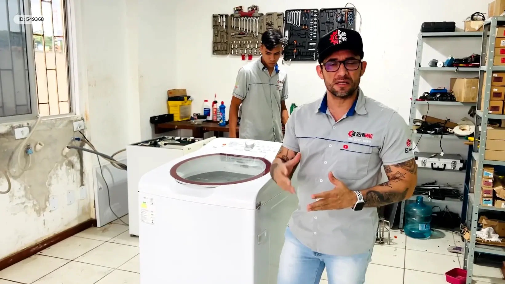 aula 9 do curso de lavadora da refrimaq