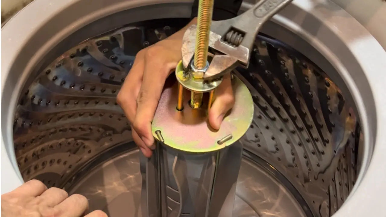 como trocar o agitador da máquina de lavar