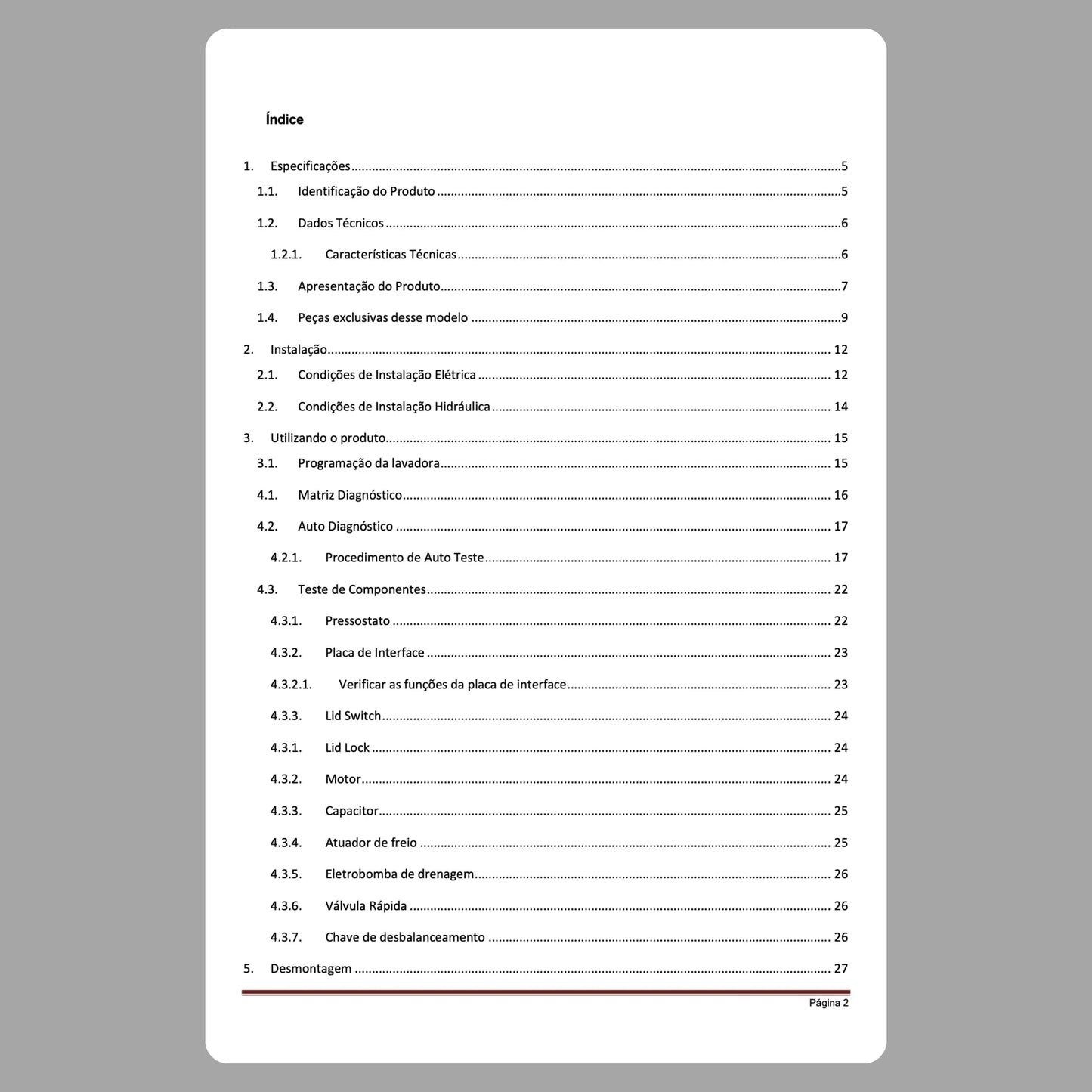 Manual Técnico de Serviços Brastemp BWH15 BWK15 BWN15 BWS15: Baixar PDF Brastemp