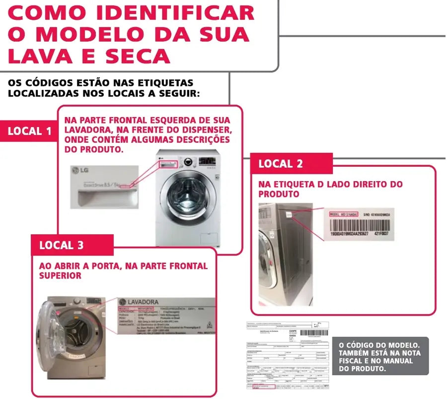 Sensor de Rotação do Motor lava e seca e lavadoras LG 6501KW2001A / 6501KW2001B Original shopee