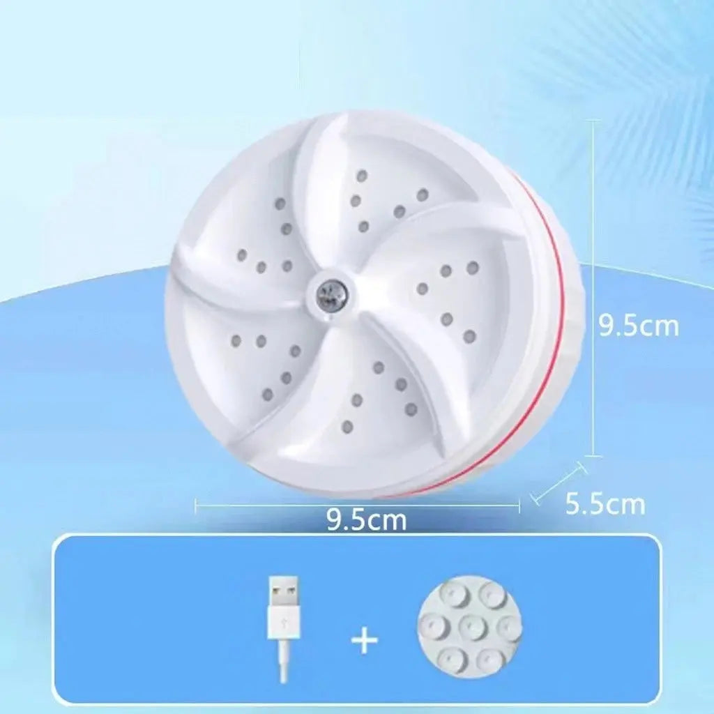 Mini Máquina de Lavar Roupas Panos Toalhas no Balde Portátil Ultrassônica Lavanderia USB Lava Louças Branco com USB shopee
